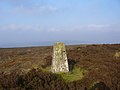 Trig point on Kelbrook Moor