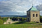 The surrounding panoramic view from Łysa Góra