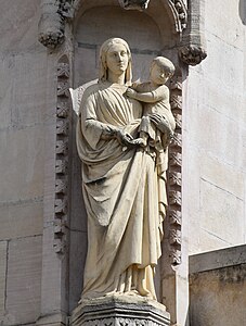 Vierge de la maison Blanchon (1855), Lyon, quai Fulchiron.