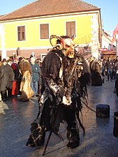 A Straggele costume from Sveti Martin na Muri, northern Croatia, at a local carnival in Čakovec (2015)