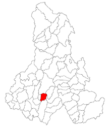 Location in Harghita County