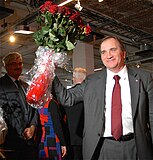 Stefan Löfven väljs till partiordförande den 27 januari 2012.