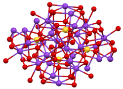 Cấu trúc của β-K2CrO4.