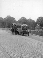 De tram naar Vreeswijk staat gereed voor vertrek, 1925