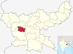 Location of Lohardaga district in Jharkhand