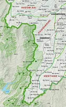 Map of Sainyabuli Province