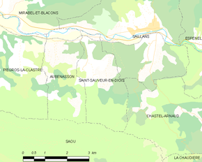 Poziția localității Saint-Sauveur-en-Diois