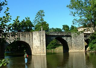 Pont Rompu vu de l'amont.