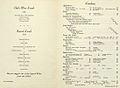 The Pine Grill Menu (inside, circa April 1949)