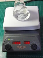 Hot plate and digital stirrer