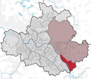 Lage des statistischen Stadtteils Hosterwitz/Pillnitz in Dresden