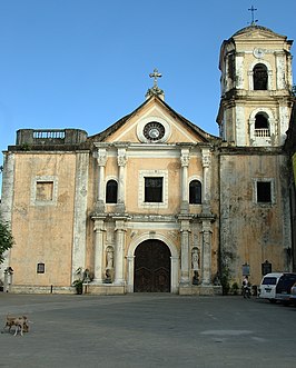 De San Agustin Church van de buitenzijde