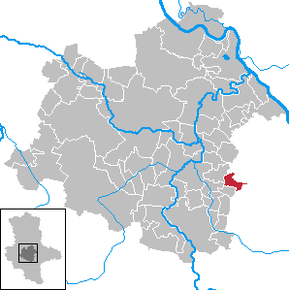 Location of Wohlsdorf within Salzlandkreis