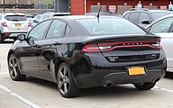 Dodge Dart, achteraanzicht