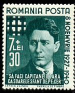 Briefmarke mit Codreanu-Portrait (1940)