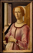 Sandro Botticelli – Portrait of a Lady Known as Smeralda Brandini, c. 1475