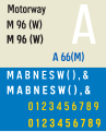 Motorway (typeface) sampler (1958)