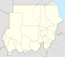 Dongola trên bản đồ Sudan