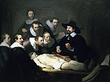 Lección de anatomía del Dr. Nicolaes Tulp de Rembrandt (1632)