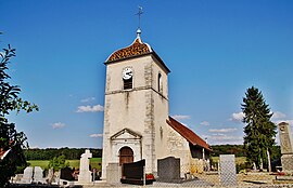 The church in Villeneuve-d'Aval