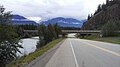 Der Anschluss an British Columbia Highway 5 in Tête Jaune Cache / British Columbia