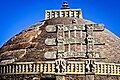 The Great Stupa at Sanchi, India, established by Ashoka (4th–1st century BC)