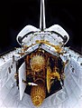 A view of the shuttle's cargo bay.