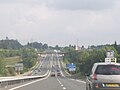 L'A20 au niveau de l'aire de Porte de Corrèze (juillet 2006)