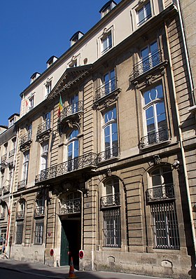 Vue de la mission diplomatique