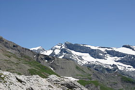 Le Grand Ruan vu de la combe aux Puaires (versant français)