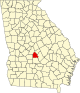 State map highlighting Pulaski County