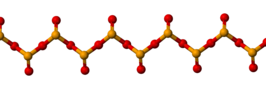 Molecuulmodel van seleendioxide