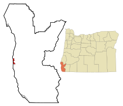 Location in Oregon