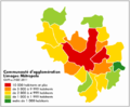 Population 2007 des communes de la Communauté d'agglomération Limoges Métropole (8 janvier 2010)