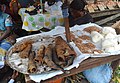 White fermented cassava flour locally called "water Fufu"