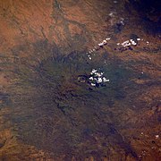 Jebel Marra, Sudan, imaged from orbit.