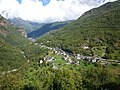 Vista del villaggio di Tour d'Héréraz dal capoluogo