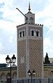 Gros plan sur le minaret.