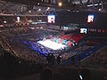 Partita di Eurobasket del 2015. In questa configurazione lo stadio diviene un'arena coperta.