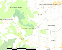 Montmelas-Saint-Sorlin - Localizazion