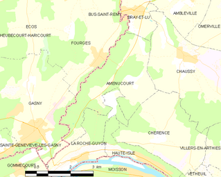 Carte de la commune.