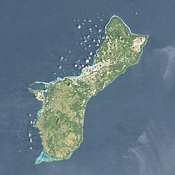 Location of the man-made lake in Guam.