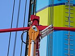 Close-up shot of WindSeeker's hydraulic dampers. Taken June 22, 2011.