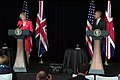 Prime Minister Theresa May and President Barack Obama having their first meeting during the G20 Summit in Hangzhou, China, 2016