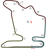 The Hungaroring layout