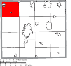 Location of Congress Township in Wayne County