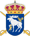 Coat of arms of the Norrland Dragoon Regiment (K 4) 2021–present.