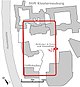 Schematische Skizze des Kastellareals von Klosterneuburg