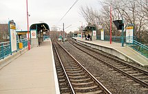 Wansbeck Road, a purpose-built station, which opened in May 1981, following the Metro's extension to Bank Foot.