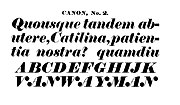 Fat face italic; the sample text "VANWAYMAN" shows its range of swash capitals